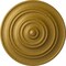 Ekena Millwork Classic Ceiling Medallion (Fits Canopies up to 4 1/8"), Hnd-Painted Pharaohs Gold, 13 1/4"OD x 1/2"P CM13CLPGS - alternate 1